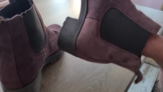 Cum on ankle boots