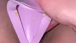 FAN REQUESTED CUSTOM VIDEO: Husband POV recording his wife standing up to pee using a Go Girl Device