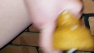 SUPER SOAKER BAD DRAGON DILDO CUMS ON PAWG TEEN MILF 