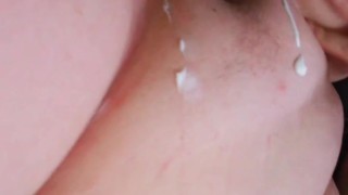Freshly shaven mosturized pussy