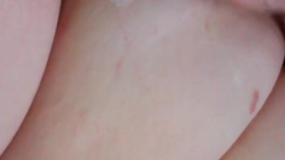 Freshly shaven mosturized pussy