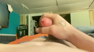 jerking off with huge finish!!