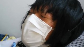 Japanese Boy's masturbaition with a couple of making love