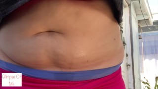 after run sweaty belly 9 - glimpse of me