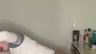 Hot teen boy fucks himself with dildo 