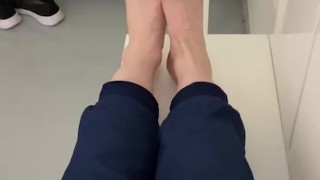 Socks off after school day! 