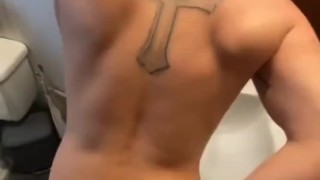 Interracial Couple Had Hot Bathroom Mirror Sex
