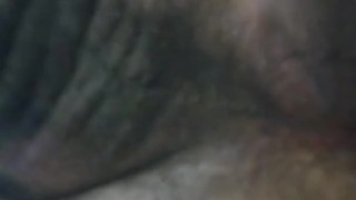 Black Chub with a hairy ass mild contractions