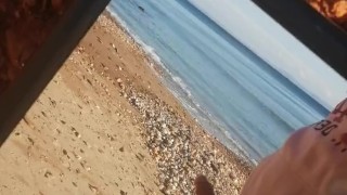Public Masturbation at the Beach