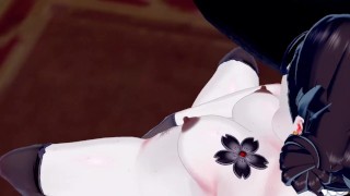 Lady Dimitrescu fingering her pussy. Resident Evil Village Hentai.