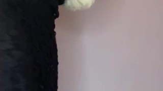 From lady to whore - seductiveSexy thick soft punk goth PAWG dances long, slow burlesque striptease