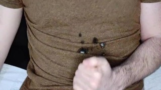 Cumming in my hand and licking it clean