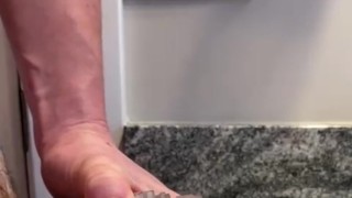 Huge cock fucks tight pussy until huge cumshot 