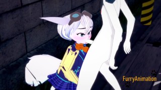 Ratchet & Clank Pokemon Hentai - Lombax Rift having sex with Cinderace