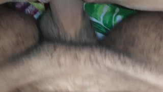Chubby girl fucks hard and gives all her holes