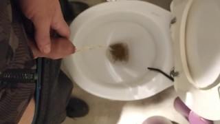 Peeing at work forher