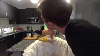 Step Mom Seduces Step Son with Sexy Nylon Soles