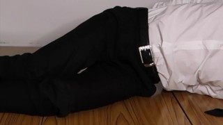 Suit Gay Cums Over 10 Times After He Was Tied For Hours (OnlyFans @littlefetish555)