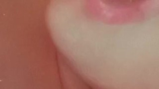 Love sucking my glass dildo taste like my pussy juice