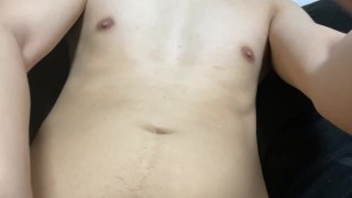 Amateur video. Asian guy jerk off