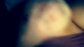 Late night tit spank