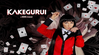 在 KAKEGURUI A XXX VR 色情片中，当 Yumeko 成为你的宠物时，喷青少年 Maya Woulfe