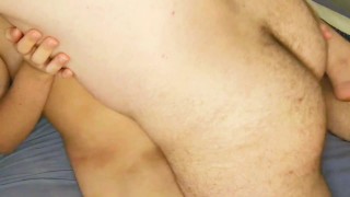 Licking and fucking my wife's hairy pussy