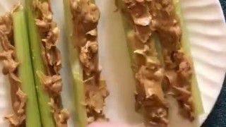 Jacking with Peanut Butter FOOD FETISH Ants on a Log