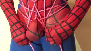 Bondage Torture Porn - COCK and BALL ROPE BONDAGE TORTURE ** HORNY SPIDER-MAN ** - Free Porn  Videos - YouPornGay