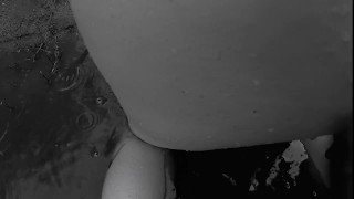 Thunderstorm Outdoor Nude Adventures - Double Cumshot