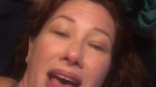 My sticky cougar cum drips off the end of my bubble wand toy natural pussy