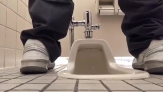 pee in the company toilet ...