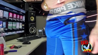 Chase Timber Justa9er big white cock in singlet stroking for you