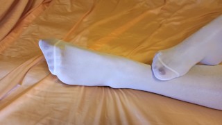 White pantyhose, continued at onlyfans/nylonkissa