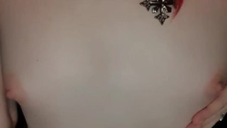 Naughty Redhead Teen Plays With Her Small Tits While Rubbing Her Clit Until She Cums Hard