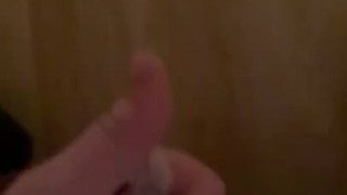 Wanking my hard white cock showing off my fat body