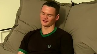 Handsome British stud Ricky masturbates after hot fingering