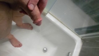 Peeing in the shower