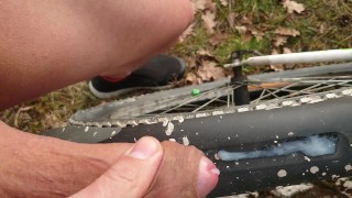 Abspritzen auf mein Bike