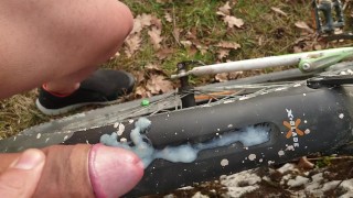Abspritzen auf mein Bike