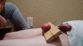 Friday ballbusting part 3. Punching as hard as she can