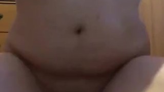 Tits bouncing as ride dildo