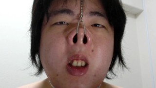 Nose hook masturbation