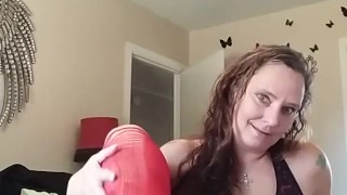 Angel Grave Misses Her Valentine and Rides Her Pillow for Pleasure 