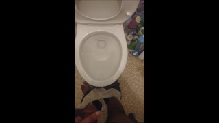 Taking a Piss, Then Cumming Through My Underwear While Playing with My Balls