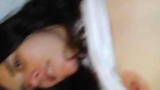 Small Titty Goth Girlfriend Tiniest Tit Flashes Breasts Inside Noisy Hotel Motel Bedroom ONLYFANS