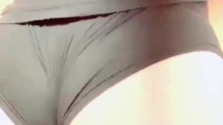 Crossdresser sissy solo play