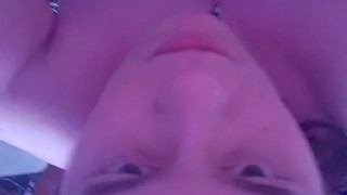 Amy the Kittygirl plays with Her Tail and Cums Hard