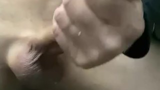 Home alone playing with dick, handjob