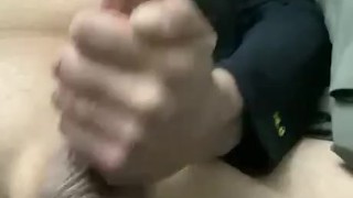 Home alone playing with dick, handjob